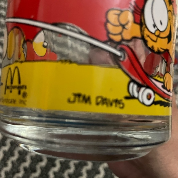 Garfield & Odie McDonalds Glass Coffee Cup Mug Vintage 1978 - Picture 4 of 5